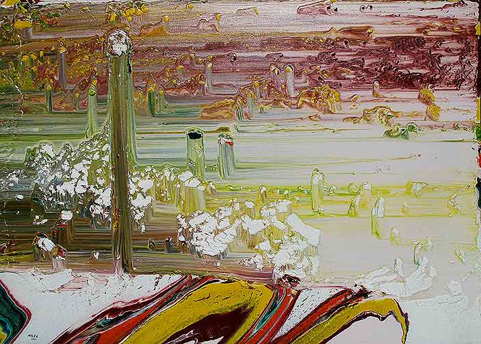 Untitled 1979 | Acrylic on canvas 36“ x 50“ | Private collection © Niska