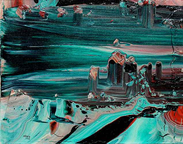 Untitled 1979 | Acrylic on canvas 16“ x 20“ | Private collection © Niska