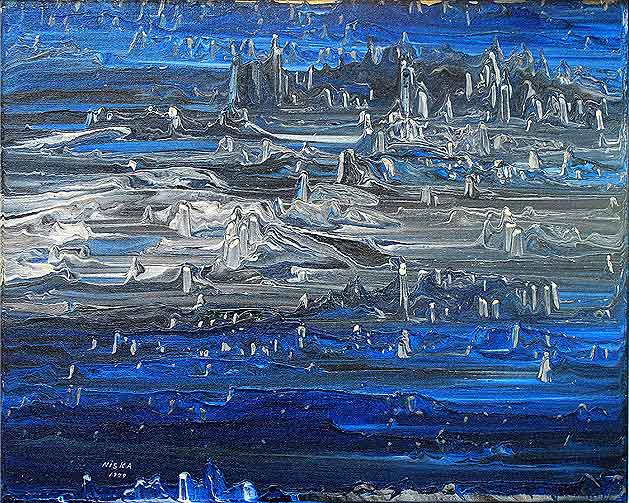 Untitled 1979 | Acrylic on canvas 16“ x 20“ | Private collection © Niska