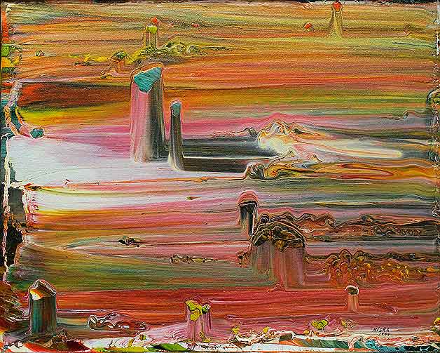 Untitled 1979 | Acrylic on canvas 16“ x 20“ | Private collection © Niska