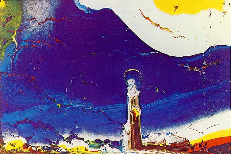 Nuit de Noël 1972 | Acrylic on canvas 24“ x 36“ | Private collection © Niska
