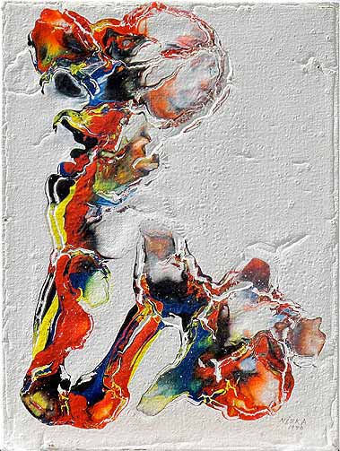 Untitled 1970 | Acrylic on canvas 16“ x 20“ | Private collection © Niska