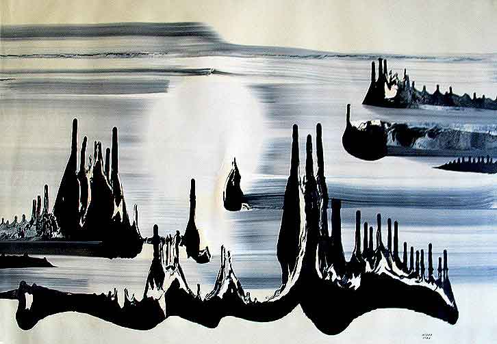Untitled 1988 | Acrylic on canvas 45“ x 65“ | Private collection © Niska