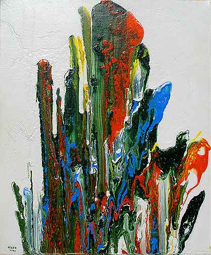 Untitled 1986 | Acrylic on canvas 20“ x 24“ | Private collection © Niska