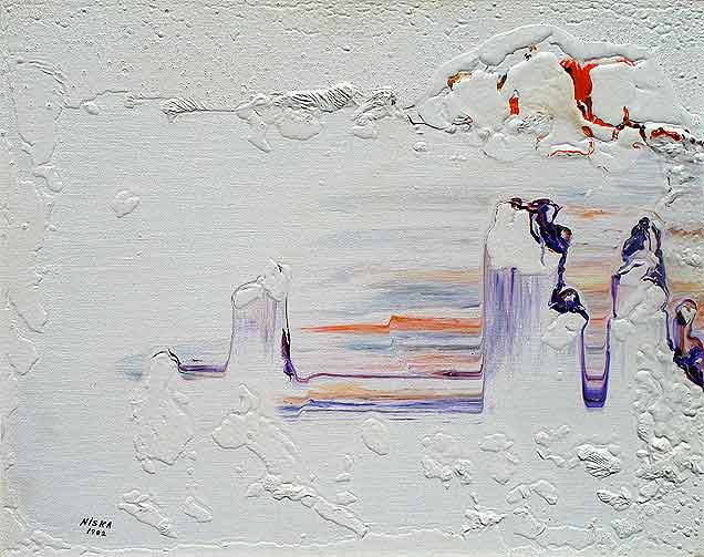 Untitled 1982 | Acrylic on canvas 16“ x 20“ | Private collection © Niska