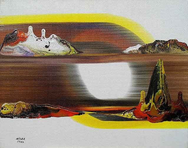 Untitled 1982 | Acrylic on canvas 16“ x 20“ | Private collection © Niska