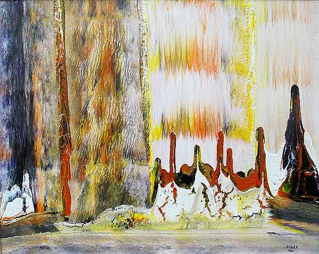 Untitled 1981 | Acrylic on canvas 22“ x 28“ | Private collection © Niska