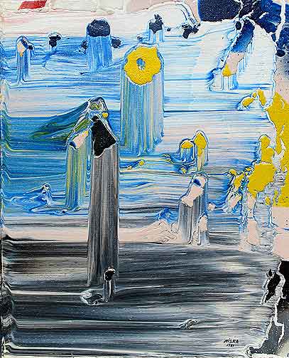 Untitled 1981 | Acrylic on canvas 20“ x 16“ | Private collection © Niska
