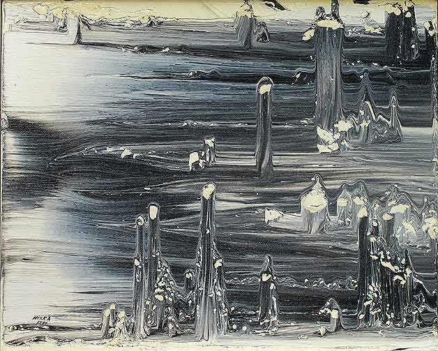Untitled 1981 | Acrylic on canvas 16“ x 20“ | Private collection © Niska