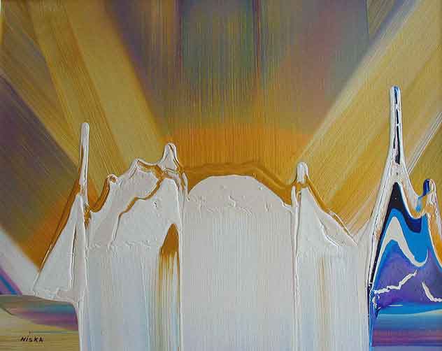 Untitled Undated | Acrylic on canvas 16“ x 20“ | Available © Niska