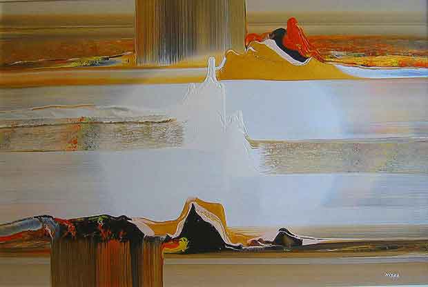 Untitled Undated | Acrylic on canvas 24“ x 36“ | Available © Niska
