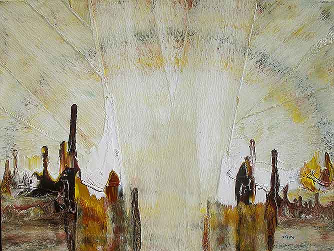 Untitled Undated | Acrylic on canvas 30“ x 40“ | Available © Niska
