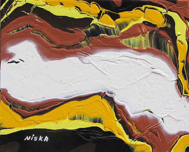 Untitled Undated | Acrylic on canvas 10“ x 12“ | Available © Niska