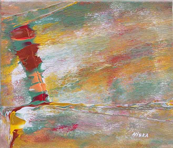 Untitled Undated | Acrylic on canvas 12“ x 14“ | Available © Niska