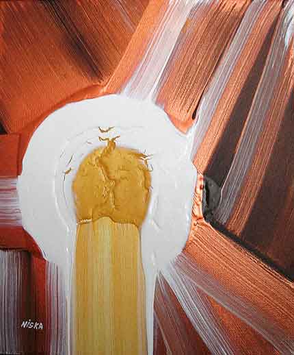 Untitled Undated | Acrylic on canvas 14“ x 12“ | Available © Niska