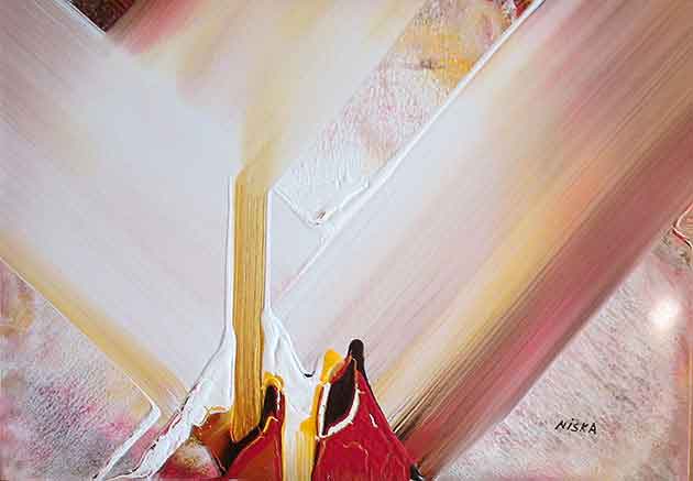 Untitled Undated | Acrylic on canvas 16“ x 20“ | Available © Niska