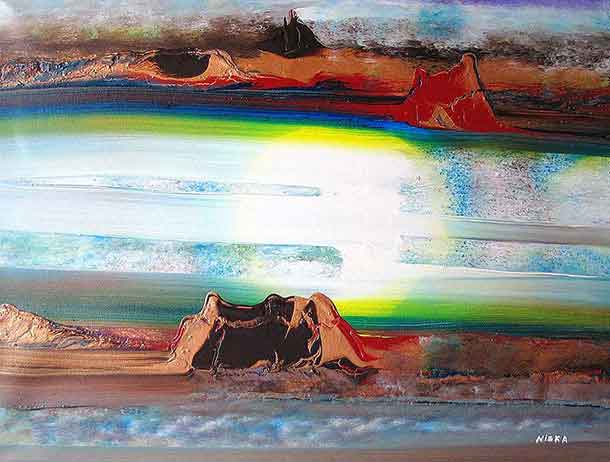 Untitled Undated | Acrylic on canvas 16“ x 20“ | Available © Niska