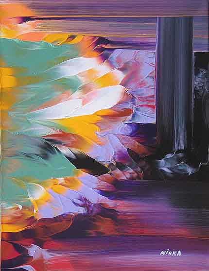 Untitled Undated | Acrylic on canvas 18“ x 14“ | Available © Niska