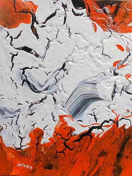 Untitled Undated | Acrylic on canvas 18“ x 14“ | Available © Niska