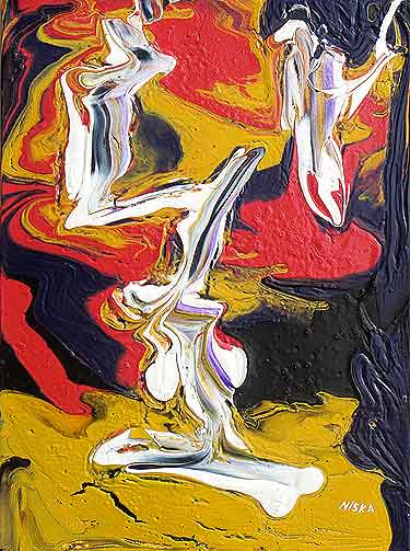 Untitled Undated | Acrylic on canvas 16“ x 12“ | Available © Niska