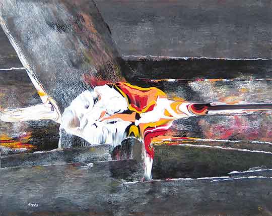 Untitled Undated | Acrylic on canvas 24“ x 30“ | Available © Niska