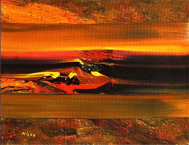 Untitled Undated | Acrylic on canvas 14“ x 18“ | Available © Niska