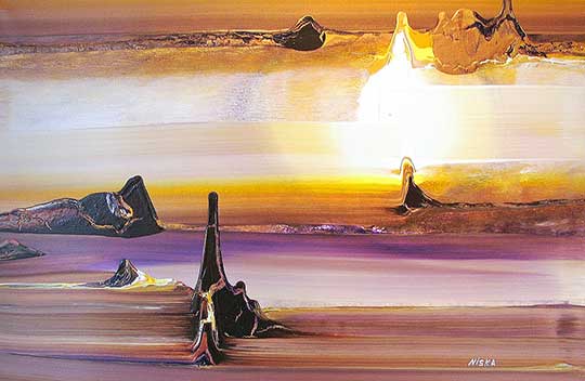 Untitled Undated | Acrylic on canvas 24“ x 36“ | Available © Niska